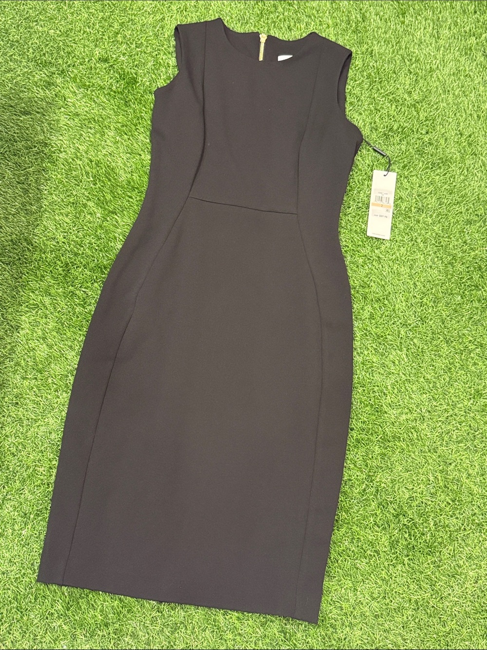 Calvin Klein midi bodycon Women Dress size 2 petite